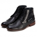 Bota Tombstone Assis em Couro Legitimo New Star Preto com Sola de Couro com Borracha ref 018014