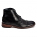 Bota Tombstone Assis em Couro Legitimo New Star Preto com Sola de Couro com Borracha ref 018014