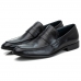 Sapato Social Tombstone Loafer Couro Carneiro Preto Sola Borracha Costurada ref. 87001