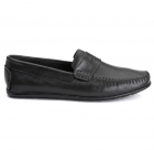 Mocassim Capri em Couro Bovino Legítimo Preto 