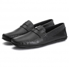 Mocassim Capri em Couro Bovino Legítimo Preto 